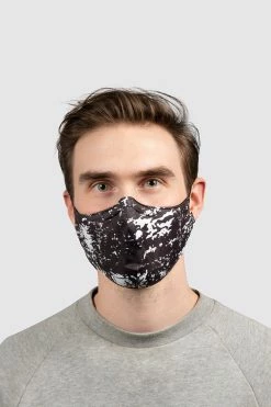 Budget 🔥 BLOCHSTORE-US BLOCH B-Safe Adult Print Lanyard Face Mask Black And White Print 🎁