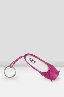 Promo ❤️ BLOCHSTORE-US Mini Pointe 👟 Shoe Key Chain Hot Pink Satin 😀