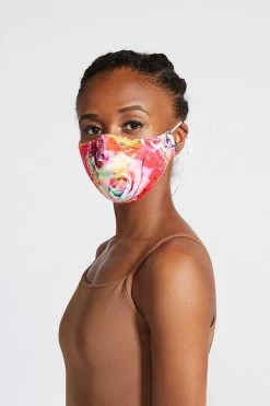 Cheap ⌛ BLOCHSTORE-US BLOCH B-Safe Adult Print Lanyard Face Mask Abstract Roses ✨