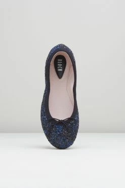 Wholesale 😀 BLOCHSTORE-US 👧 Girls Helia Ballet Flats Blue Black Glitter 🥰 -children dance shoes shop BG2052 BLU 2240 ac9cbde7 d616 4a41 bfdf de6455955930