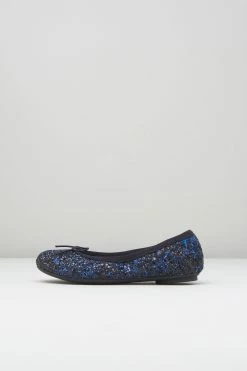 Wholesale 😀 BLOCHSTORE-US 👧 Girls Helia Ballet Flats Blue Black Glitter 🥰