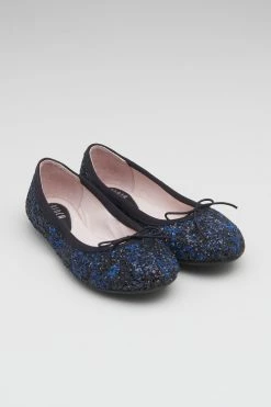 Wholesale 😀 BLOCHSTORE-US 👧 Girls Helia Ballet Flats Blue Black Glitter 🥰 -children dance shoes shop BG2052 BLU 2277 c9ec1294 3b18 4559 94c3 362039082d52