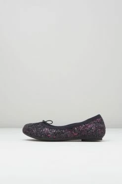 Brand new 🤩 BLOCHSTORE-US 👧 Girls Helia Ballet Flats Pink Black Glitter ✔️