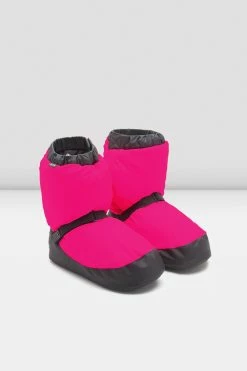 Cheap 🎉 BLOCHSTORE-US Childrens Warm Up Booties Fluorescent Pink Nylon ✔️ -children dance shoes shop IM009 PKF 07 fa9d0d4d 6ced 4f1c b62d e90095ce586d