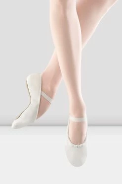 Buy 👍 BLOCHSTORE-US Toddler Dansoft Leather Ballet 👟 Shoes White Leather ⭐