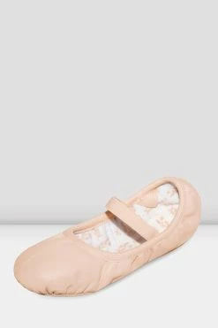 Discount 🔔 BLOCHSTORE-US Childrens Giselle Leather Ballet 👟 Shoes Theatrical Pink Leather 😀
