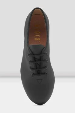 Cheapest ⭐ BLOCHSTORE-US Childrens Jazz Tap Leather Tap 👟 Shoes Black Leather 🔥 -children dance shoes shop S0301L BLK 05