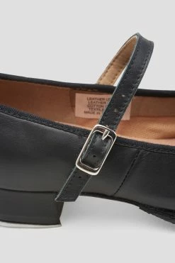 Budget 🎁 BLOCHSTORE-US Childrens Tap-On Leather Tap 👟 Shoes Black Leather 🔔 -children dance shoes shop S0302L BLK 09 9a904c8d 3ef3 4c13 ac89 fc844c053954