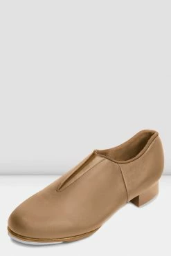Flash Sale 🧨 BLOCHSTORE-US Childrens Tap Flex Slip On Leather Tap 👟 Shoes Tan Leather 🤩