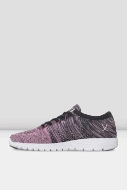 Best deal 😍 BLOCHSTORE-US Childrens Omnia Lightweight Knitted 👟 Sneakers Pink Grey Knit 🎁