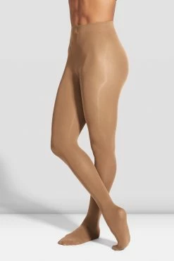 Brand new 🧨 BLOCHSTORE-US 👧 Girls Footed Tights Tan 😍
