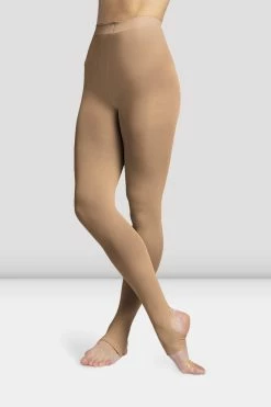 Best Sale ⌛ BLOCHSTORE-US 👧 Girls Contoursoft Stirrup Tights Bloch Tan 🌟